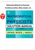 Solutions Manual &ndash; Mathematical Methods for Physicists&comma; 7th Edition by Arfken & Weber &vert;All 23 Chapters Covered 