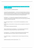 FAC1601 - Financial Accounting & Reporting &vert; Questions with Correct Answers &vert; 100&percnt; Pass