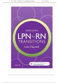 Test Bank for LPN to RN Transitions&comma; 4th Edition by Lora Claywell ISBN&colon; 978-0323401517 All Chapters&vert; Complete Guide A&plus;