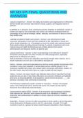 NR 503 EPI FINAL QUESTIONS AND ANSWERS