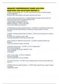 ABQAURP COMPREHENSIVE EXAMS 2025&sol;2026 QUESTIONS AND SOLUTIONS GRADED A&plus;