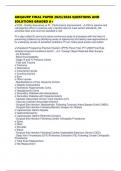 ABQAURP FINAL PAPER 2025&sol;2026 QUESTIONS AND SOLUTIONS GRADED A&plus;