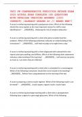 VATI PN COMPREHENSIVE PREDICTOR RETAKE EXAM 2025 ACTUAL EXAM COMPLETE 180 QUESTIONS WITH DETAILED VERIFIED ANSWERS &lpar;100&percnt; CORRECT&rpar; &sol;ALREADY GRADED A&plus; &sol;&sol; BRAND NEW&excl;&excl;