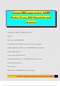 Turcan SBB exam review AABB Packet Exam 2025 Questions and Answers
