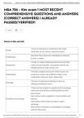 MBA 706 - Kim exam 1 MOST RECENT COMPREHENSIVE QUESTIONS AND ANSWERS &lpar;CORRECT ANSWERS&rpar; &vert; ALREADY PASSED&sol;VERIFIED&excl;&excl;