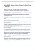 IBD GCD General Certificate in Distilling - Cereal Questions and Answers 100&percnt; Correct