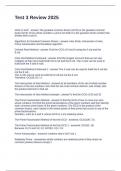 Test 3 Review 2025 Questions and Answers 100&percnt; Solved