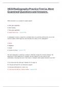HESI Radiography Practice Test 1a&period; Most Examined Questions and Answers&period;