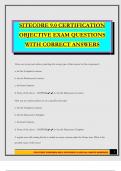 SITECORE 9&period;0 CERTIFICATION OBJECTIVE EXAM QUESTIONS WITH CORRECT ANSWERS