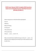 CATA Exam Newest 2025 Complete 900 Questions  And Correct Detailed Answers &lpar;Verified Answers&rpar;  &vert;Already Graded A&plus; 