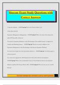 Sitecore Exam Study Questions with Correct Answers