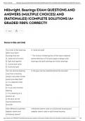 Millwright&period; Bearings EXAM QUESTIONS AND ANSWERS &lpar;MULTIPLE CHOICES&rpar; AND &lpar;RATIONALES&rpar; &vert;COMPLETE SOLUTIONS &vert;A&plus; GRADED &vert;100&percnt; CORRECT&excl;&excl;