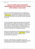 CON 2370 Simplified Acquisition Procedures &ndash; 2025 Updated Exam with Correct Solutions and Procurement Guidelines
