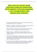 WGU C428 OA ACTUAL EXAM  2025&sol;2026 COMPLETE QUESTIONS  WITH CORRECT DETAILED ANSWERS  &vert;&vert; 100&percnt; GUARANTEED PASS  <BRAND NEW VERSION> 