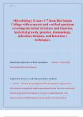 Microbiology Exams 1-7 from Rio Salado  College with accurate and verified questions  covering microbial structure and function&comma;  bacterial growth&comma; genetics&comma; immunology&comma;  infectious diseases&comma; and laboratory  techniques&period;