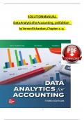 Solution Manual For Data Analytics for Accounting&comma; 3rd Edition by Vernon Richardson&comma; Ryan Teeter and Katie Terrell