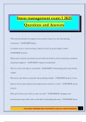 Stress management exam 1 2025 Questions and Answers
