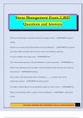 Stress Management Exam 2 2025 Questions and Answers