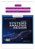 TEST BANK Systems Analysis and Design 12th Edition by Tilley Scott Chapters 1 - 12&comma; Complete