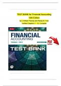 TEST BANK for Financial Accounting&comma; 13th Edition by C William Thomas and Wendy M&period; Tietz Verified Chapters 1 - 12&comma; Complete Newest Version