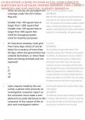 CA ADJUSTERS LICENSE PSI EXAM ACTUAL EXAM COMPLETE QUESTIONS WITH DETAILED VERIFIED ANSWERS &lpar;100&percnt; CORRECT ANSWERS&rpar; AND EXPLANATION &sol; ALREADY GRADED A&plus;