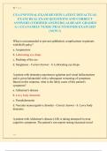 CEA FNP FINAL EXAM REVIEW LATEST 2025 ACTUAL  EXAM&vert; REAL EXAM QUESTIONS AND CORRECT  ANSWERS &lpar;VERIFIED ANSWERS&rpar; ALREADY GRADED  A&plus;&vert; CEA FAMILY NURSE PRACTITIONER EXAM 2025  &lpar;NEW&excl;&excl;&rpar; 