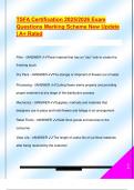 TSFA Certification 2025&sol;2026 Exam  Questions Marking Scheme New Update  &vert; A&plus; Rated