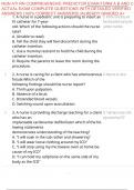 NGN ATI RN COMPREHENSIVE PREDICTOR EXAM FORM A B AND C ACTUAL EXAM COMPLETE QUESTIONS WITH DETAILED VERIFIED ANSWERS &lpar;100&percnt; CORRECT ANSWERS&rpar; &sol;ALREADY GRADED A&plus;