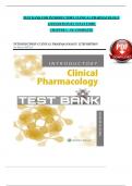 TEST BANK FOR INTRODUCTORY CLINICAL PHARMACOLOGY 12TH EDITION BY SUSAN FORD  CHAPTER 1 - 54 &vert; COMPLETE