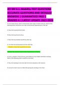 ATI SM 3&period;1&period; Mobility TEST QUESTIONS  ACCURATE QUESTIONS AND DETAILED  ANSWERS &vert; GUARANTEED PASS &vert; GRADED A &vert; LATEST UPDATE 2025-2026 