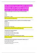 CDA 3100 final exam prep BEST STUDYING  MATERIAL WITH VERIFIED ANSWERS LATEST VERSION UPDATE 2025-2026 