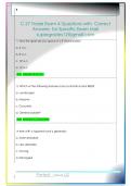 C-27 Trade Exam 4 Questions with  Correct  Answers  for Specific Exam Mail  supergrades12&commat;gmail&period;com