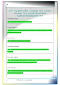 C191 my Blue Cards Questions with  Correct  Answers  for a Specific Exam Mail  supergrades12&commat;gmail&period;com 