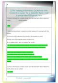 C790 Nursing Informatics Questions with   Correct Answers  for a Specific Exam Mail  supergrades12&commat;gmail&period;com