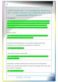 C839 Introduction to Cryptography Questions  with  Correct Answers  for a Specific Exam Mail  supergrades12&commat;gmail&period;com