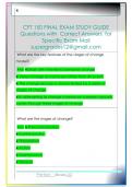 CFT 150 FINAL EXAM STUDY GUIDE  Questions with  Correct Answers  for  Specific Exam Mail  supergrades12&commat;gmail&period;com