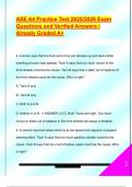 ASE A4 Practice Test 2025&sol;2026 Exam  Questions and Verified Answers &vert;  Already Graded A&plus;