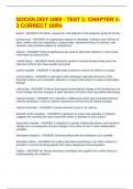 SOCIOLOGY 1000 - TEST 1&colon; CHAPTER 1-3 CORRECT 100&percnt;