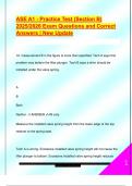 ASE A1 - Practice Test &lpar;Section B&rpar;  2025&sol;2026 Exam Questions and Correct  Answers &vert; New Update