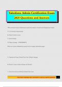 Salesforce Admin Certification Exam 2025 Questions and Answers