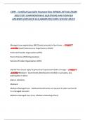 CSPR - Certified Specialist Payment Rep &lpar;HFMA&rpar; ACTUAL EXAM 2025 TEST COMPREHENSIVE QUESTIONS AND VERIFIED ANSWERS &lpar;DETAILED & ELABORATED&rpar; 100&percnt; SOLVED 2025&excl;&excl;