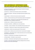 FORTIS MICROBIOLOGY COMPREHENSIVE EXAMS 2025&sol;2026 QUESTIONS AND SOLUTIONS GRADED A&plus;