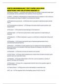 FORTIS MICROBIOLOGY TEST PAPER 2025&sol;2026 QUESTIONS AND SOLUTIONS GRADED A&plus;