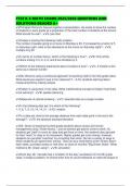 FTCE K-6 MATH EXAMS 2025&sol;2026 QUESTIONS AND SOLUTIONS GRADED A&plus;