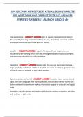 INP 402 EXAM NEWEST 2025 ACTUAL EXAM COMPLETE  500 QUESTIONS AND CORRECT DETAILED ANSWERS  &lpar;VERIFIED ANSWERS&rpar; &vert;ALREADY GRADED A&plus;