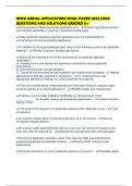 IOWA AERIAL APPLICATORS FINAL PAPER 2025&sol;2026 QUESTIONS AND SOLUTIONS GRADED A&plus;