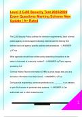 CJIS SECURITY EXAM PACKAGE DEAL QUESTIONS AND VERIFIED DETAILED ANSWERS &vert; 100&percnt; GUARANTEED PASS &vert; ALREADY GRADED A&plus;