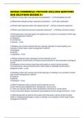 KANSAS COMMERCIAL PESTICIDE 2025&sol;2026 QUESTIONS AND SOLUTIONS GRADED A&plus;