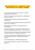 NEW &lpar;2025&sol;2026&rpar; TURF & LANDSCAPE 3&period;0 EXAM QUESTIONS AND 100&percnt; CORRECT ANSWERS