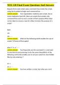 NOS 120 Final Exam Questions And Answers&period;docx